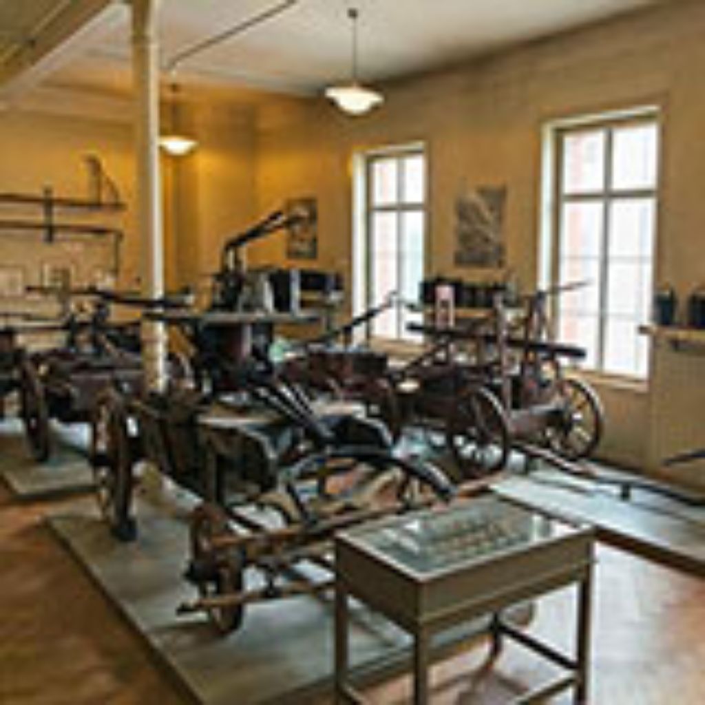 Exhibition room in the Swiss Fire Brigade Museum Basel