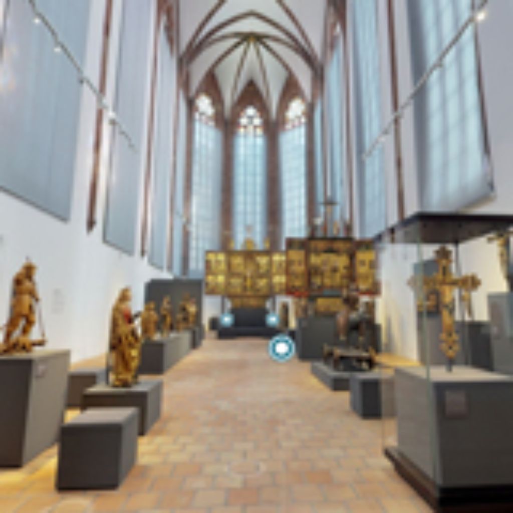 Aperçu du chœur de la Barfüsserkirche dans la visite virtuelle en 3D