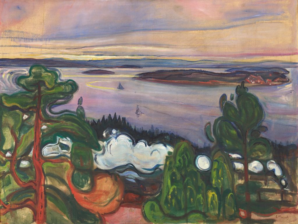 Zugrauch in nordischer Landschaft